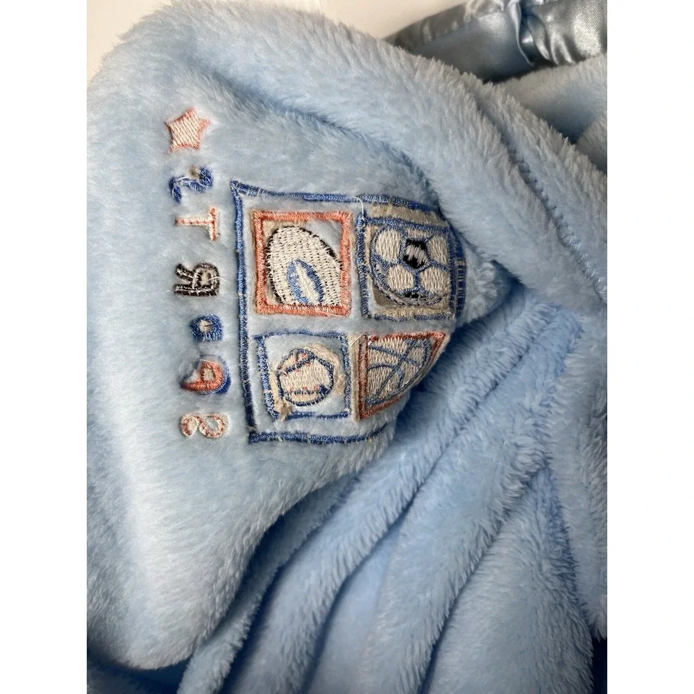 S.L. Home‎ Fashions Blue Sports Baby Blanket Lovey Baby Collection